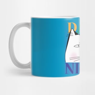 Day & Night tuxedo cat Mug